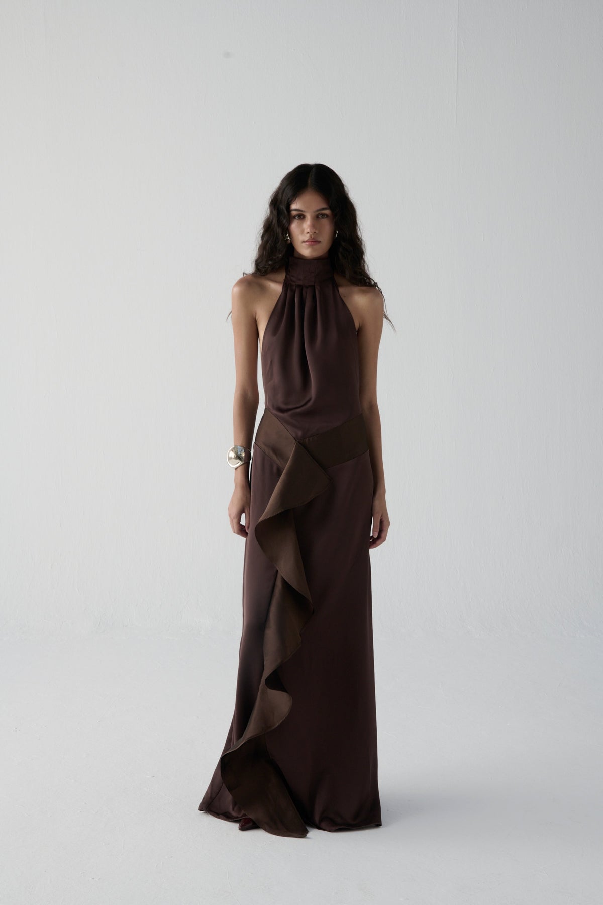 Vestido La Emperifollá en color chocolate