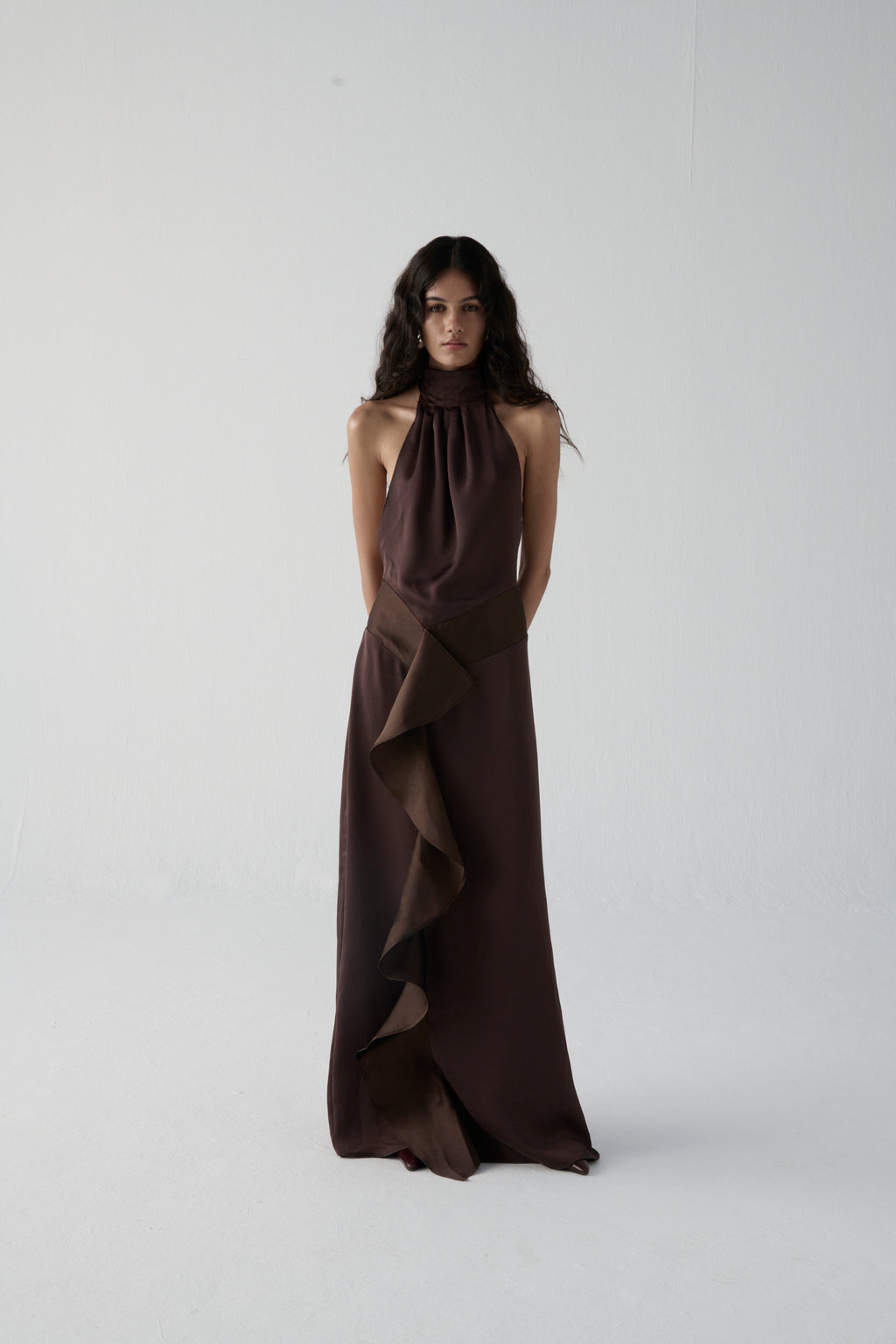 Vestido La Emperifollá en color chocolate