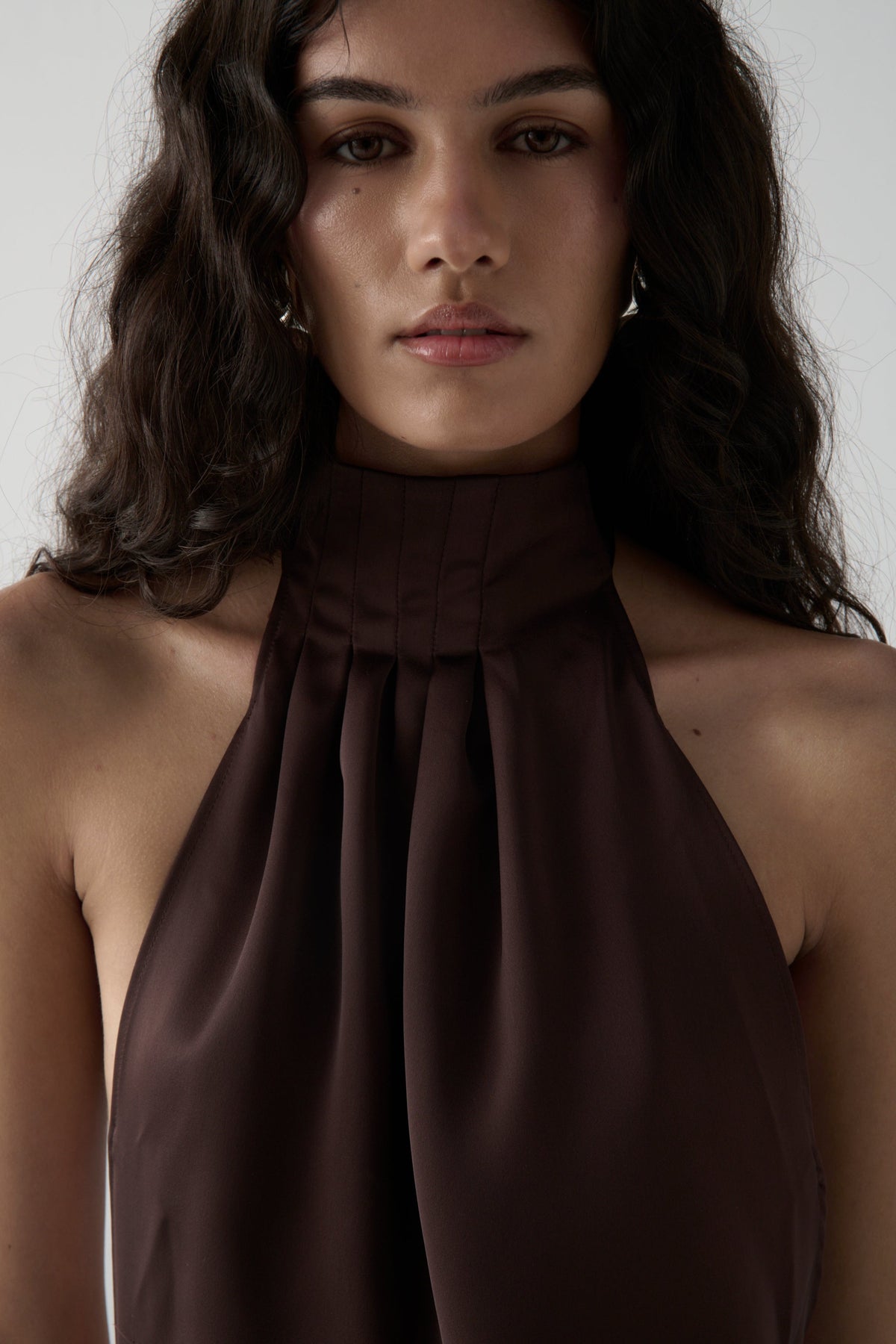 Vestido La Emperifollá en color chocolate