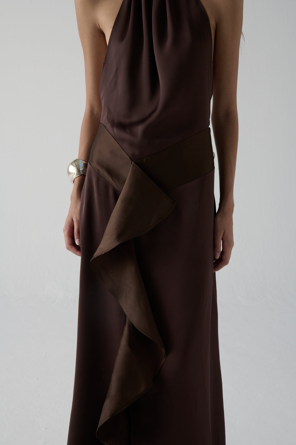 Vestido La Emperifollá en color chocolate