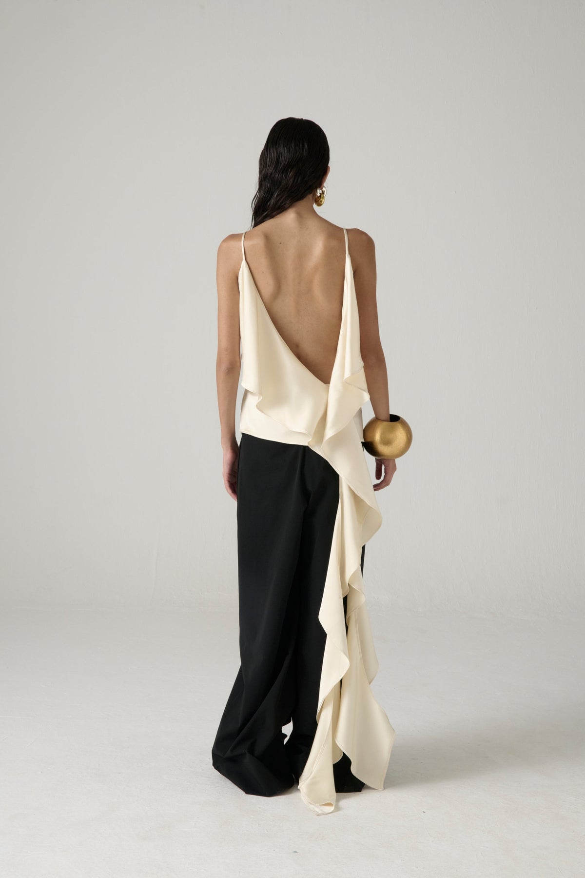 Blusa cruzada La Movidita en blanco roto