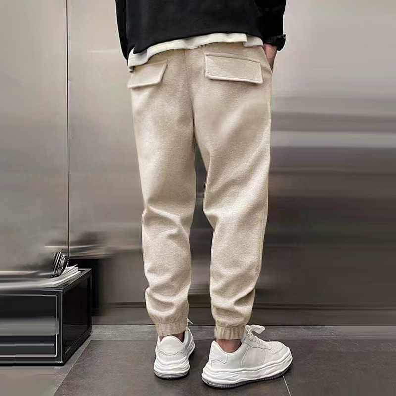 Pantalón jogger cálido para hombre con cintura ajustable