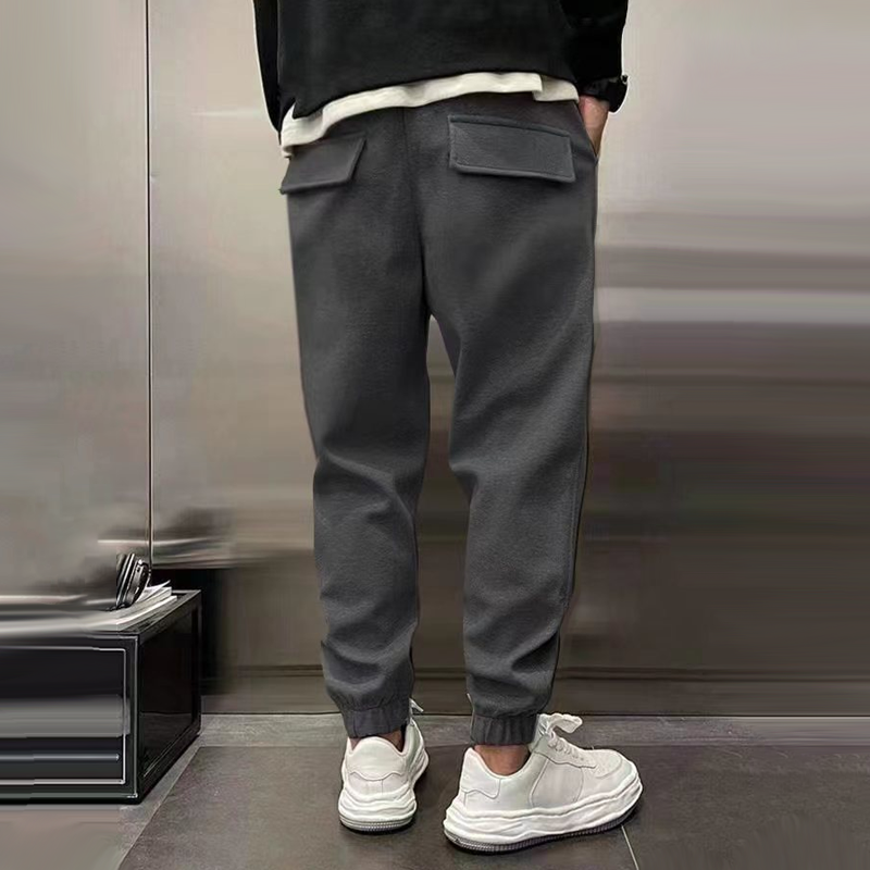 Pantalón jogger cálido para hombre con cintura ajustable