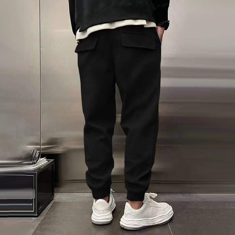 Pantalón jogger cálido para hombre con cintura ajustable