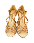 Sandalias de baile latino Flex 12 en beige