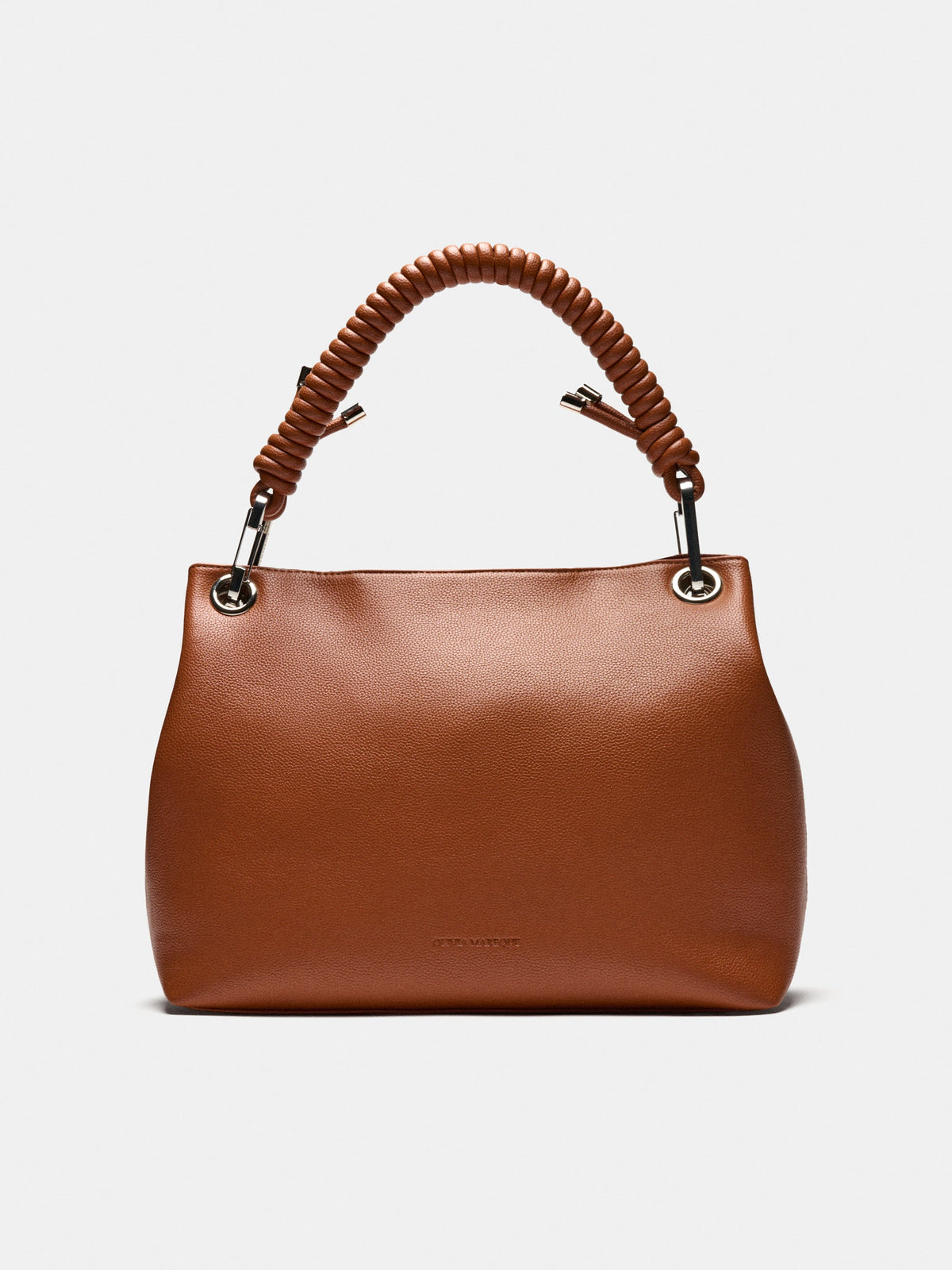 Petra Marrón, bolso shopper estructurado de Olivia Mareque