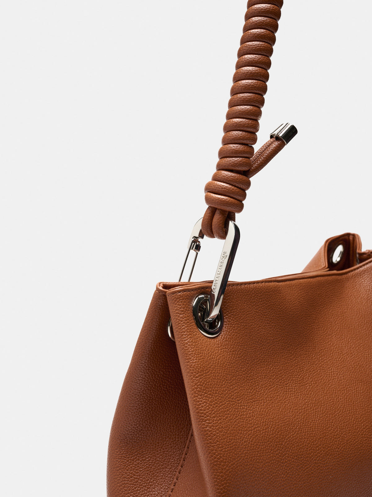 Petra Marrón, bolso shopper estructurado de Olivia Mareque