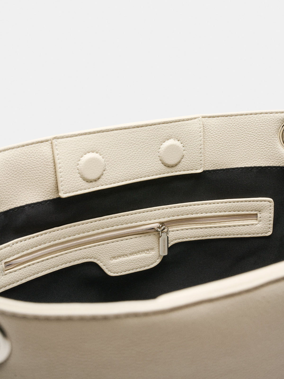 Petra Beige, bolso shopper estructurado de Olivia Mareque