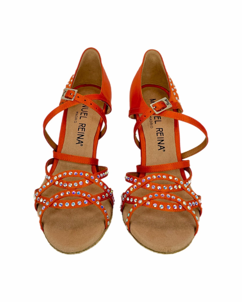 Sandalias de baile latino Anita Competition en cobre