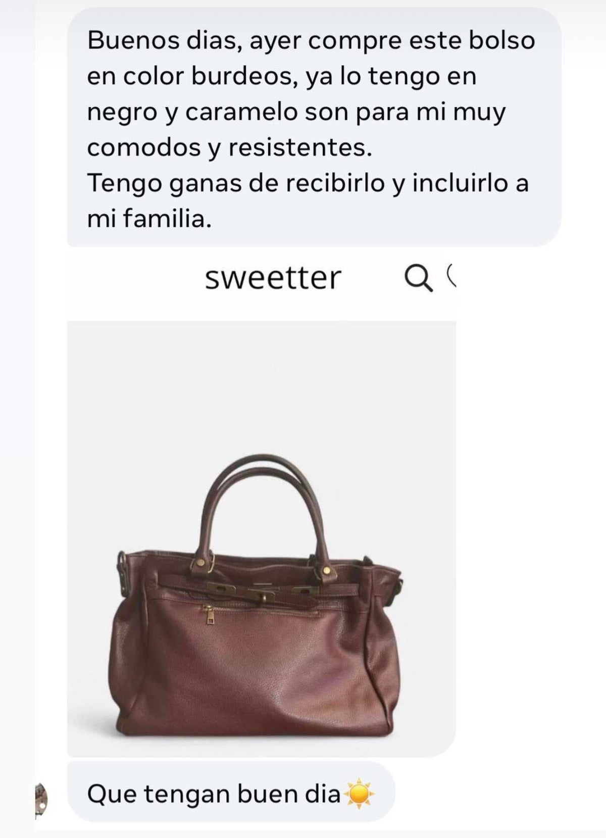 Bolso de trabajo negro de piel vacuna con cremallera