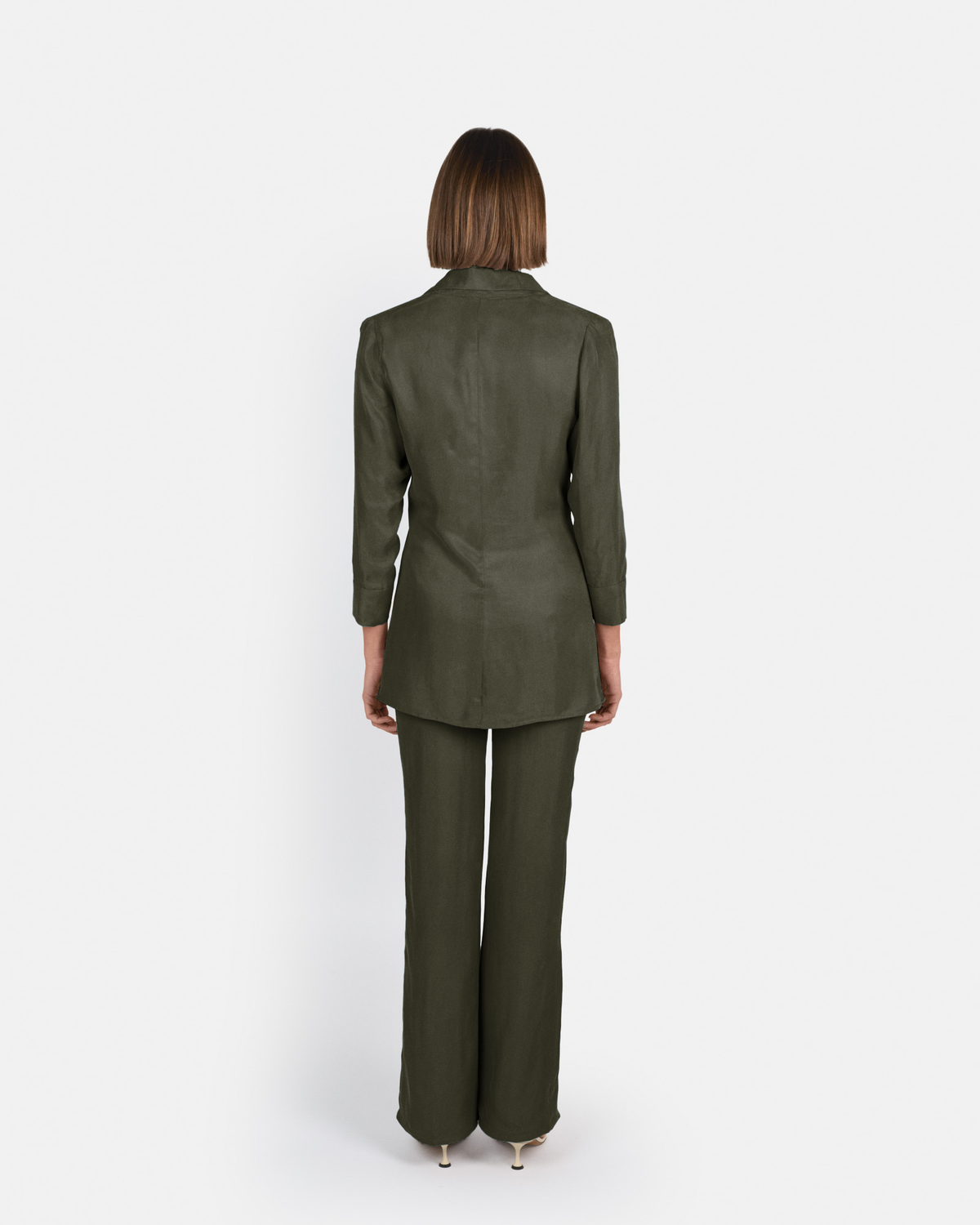 Pantalón Selene de tiro alto en cupro