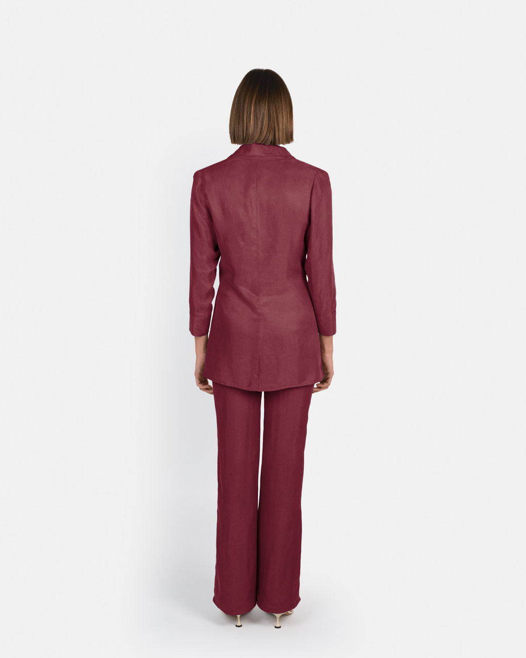 Pantalón Selene de tiro alto en cupro