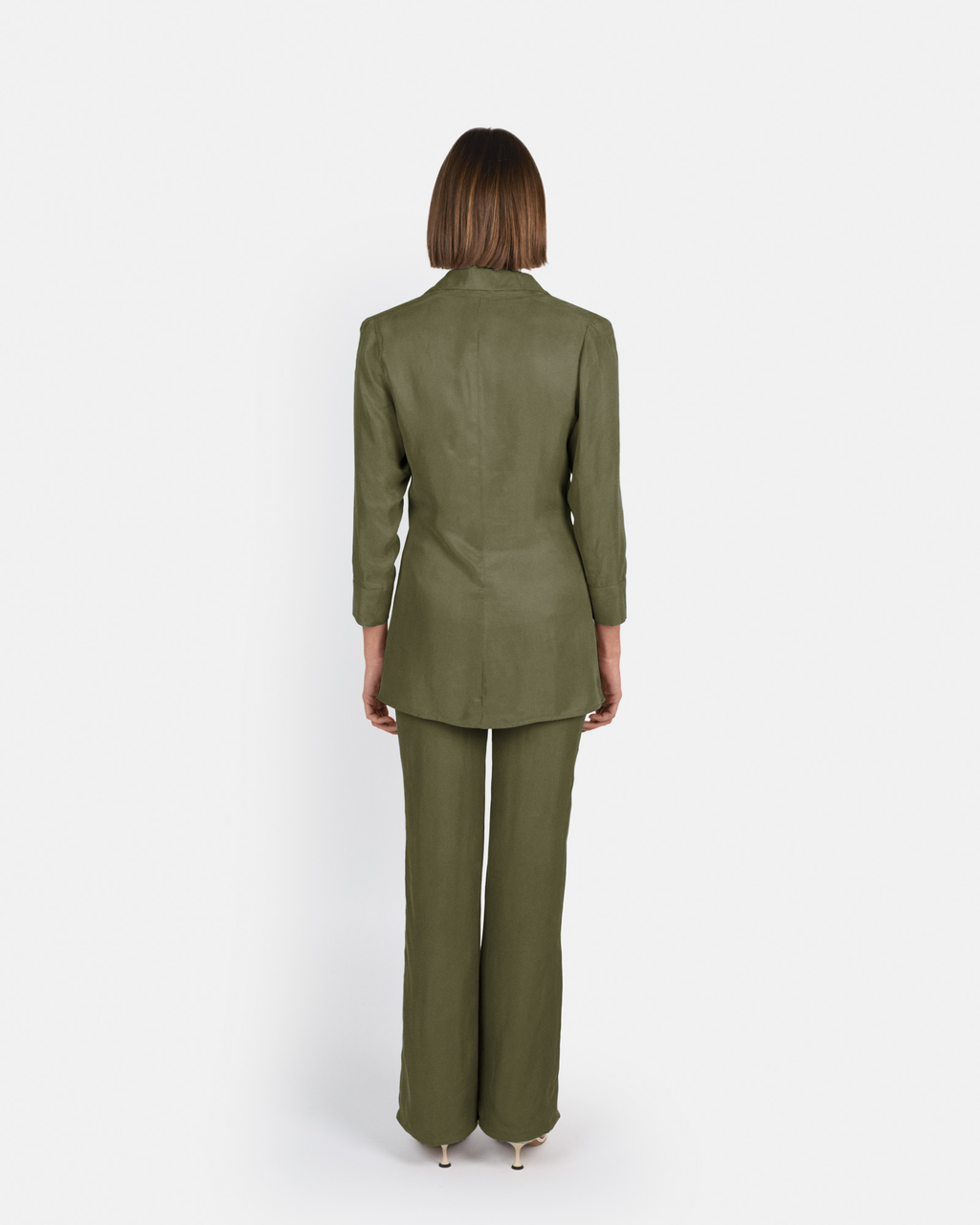Pantalón Selene de tiro alto en cupro