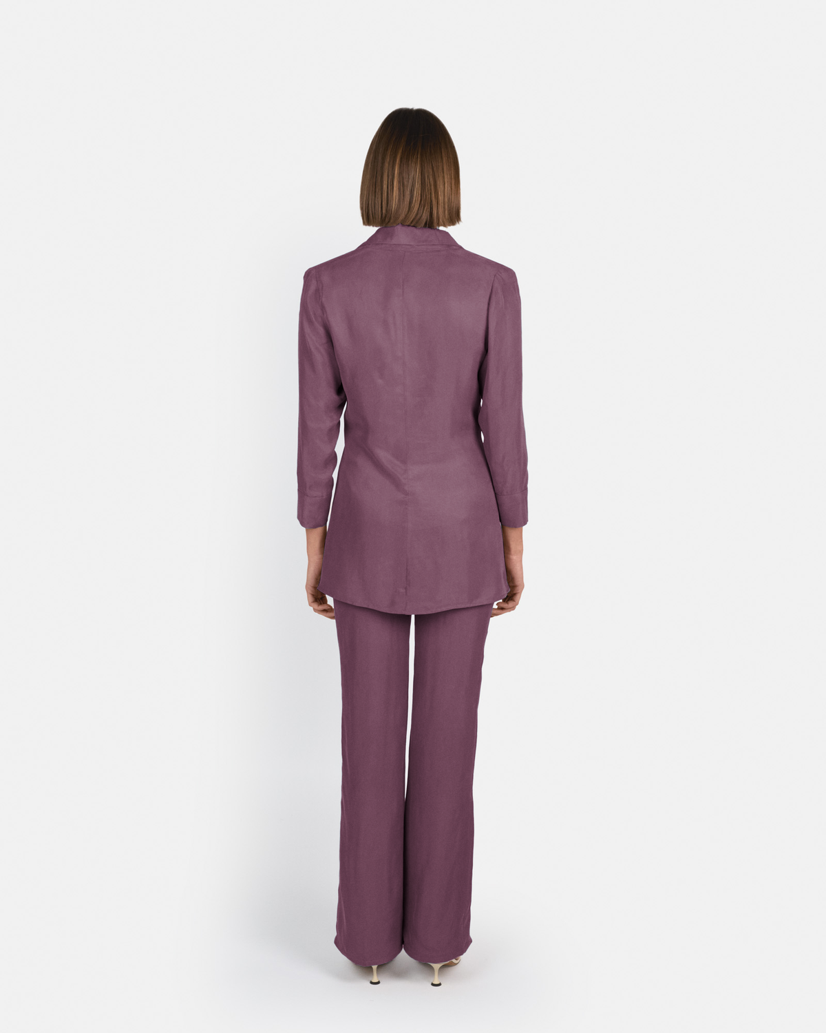 Pantalón Selene de tiro alto en cupro