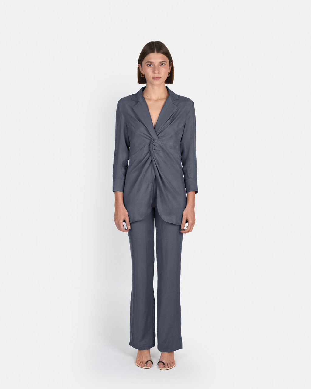 Pantalón Selene de tiro alto en cupro