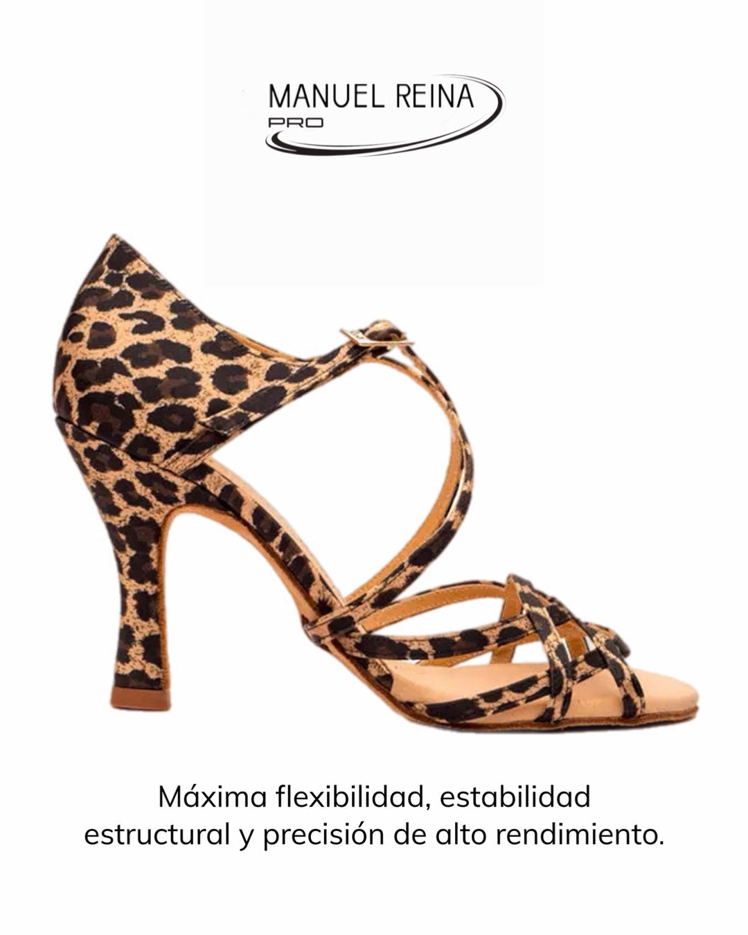Sandalias de baile latino Flex 2 Leopard