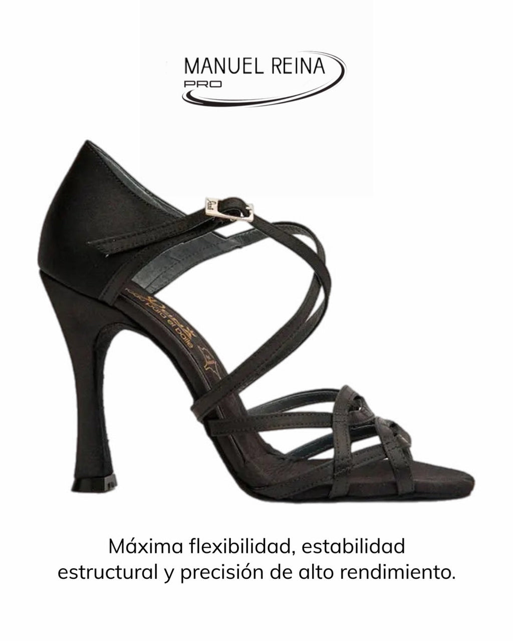 Sandalias de baile latino Flex 2 en negro
