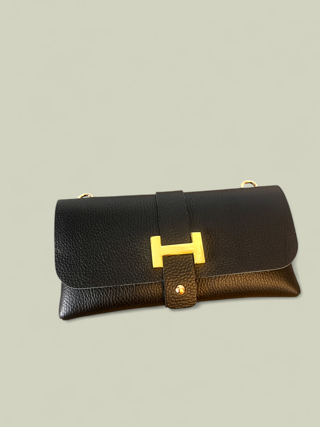 Bolso bandolera Nova metalizado con cadena dorada