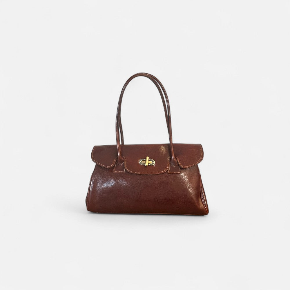 Bolso shopper Uffizi café de piel italiana