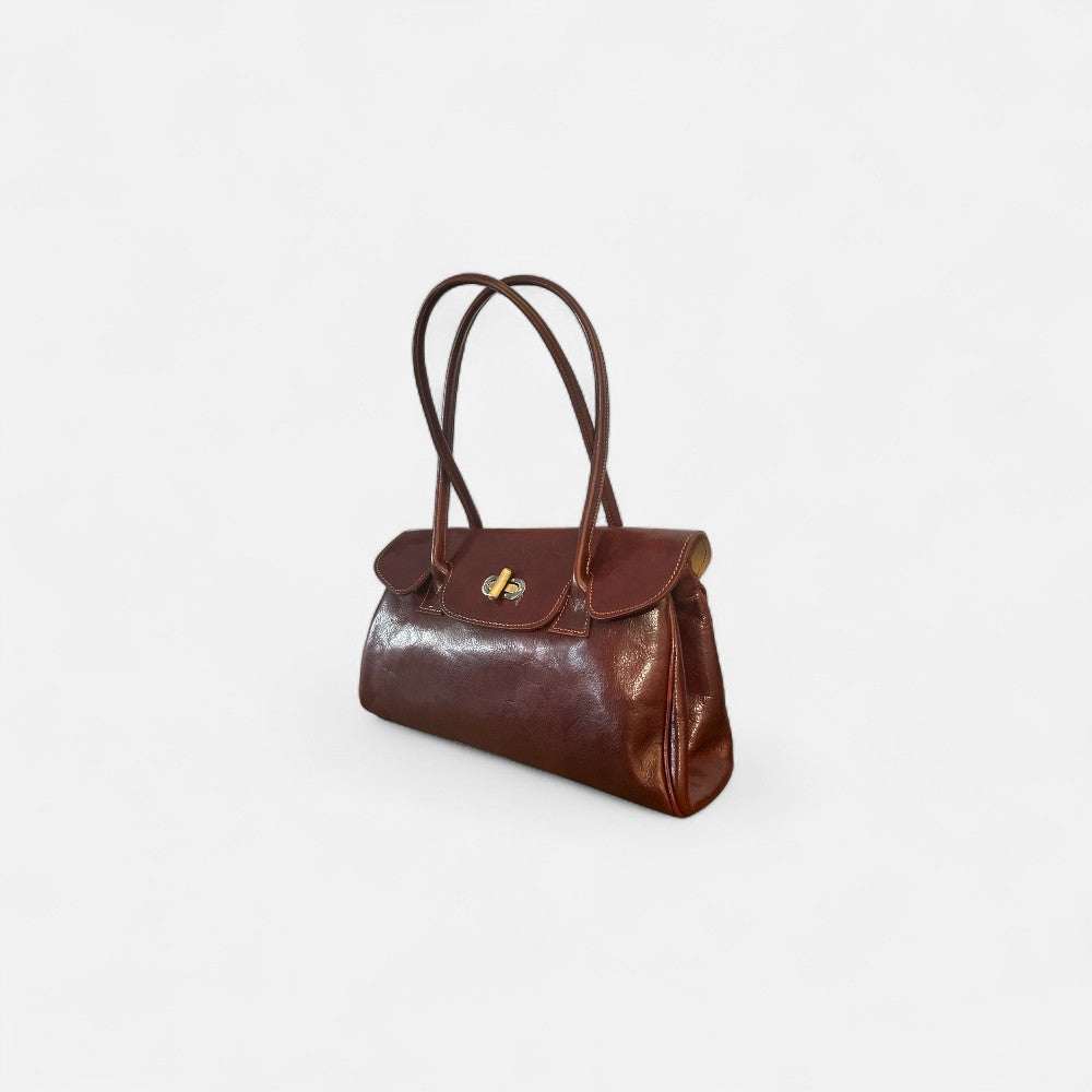 Bolso shopper Uffizi café de piel italiana