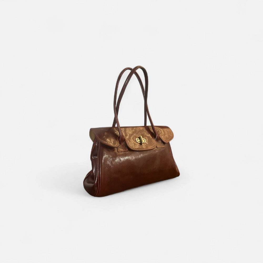 Bolso shopper Uffizi café de piel italiana