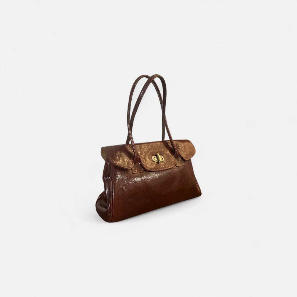 Bolso shopper Uffizi café de piel italiana