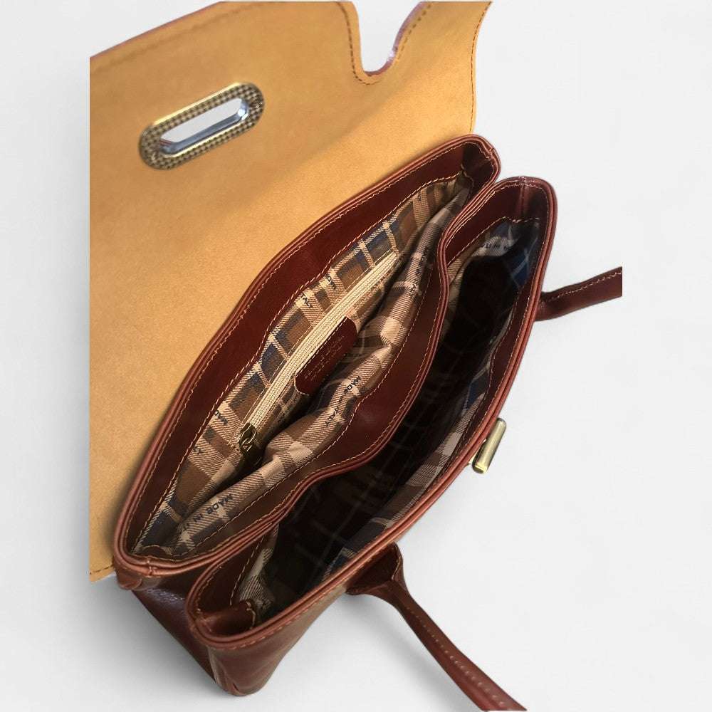 Bolso shopper Uffizi café de piel italiana