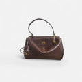 Bolso Bellini burdeos de piel de napa