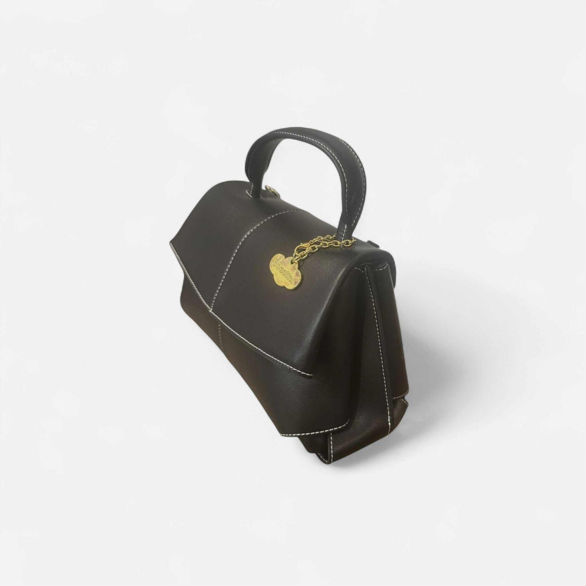 Bolso bandolera Neptuno Lux negro de piel de vacuno