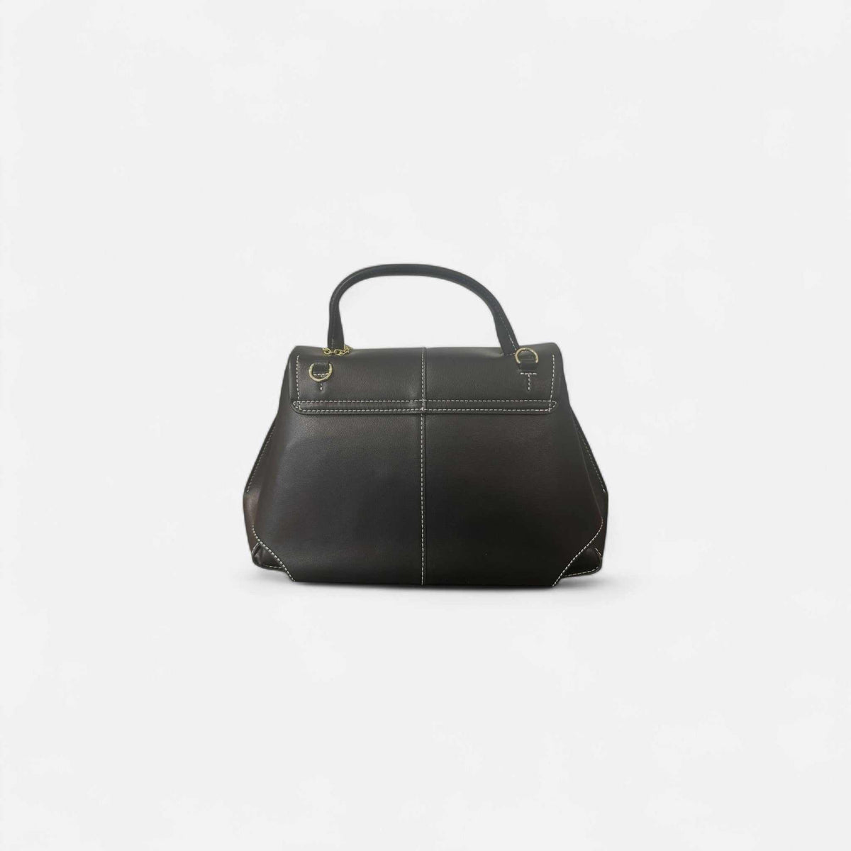 Bolso bandolera Neptuno Lux negro de piel de vacuno