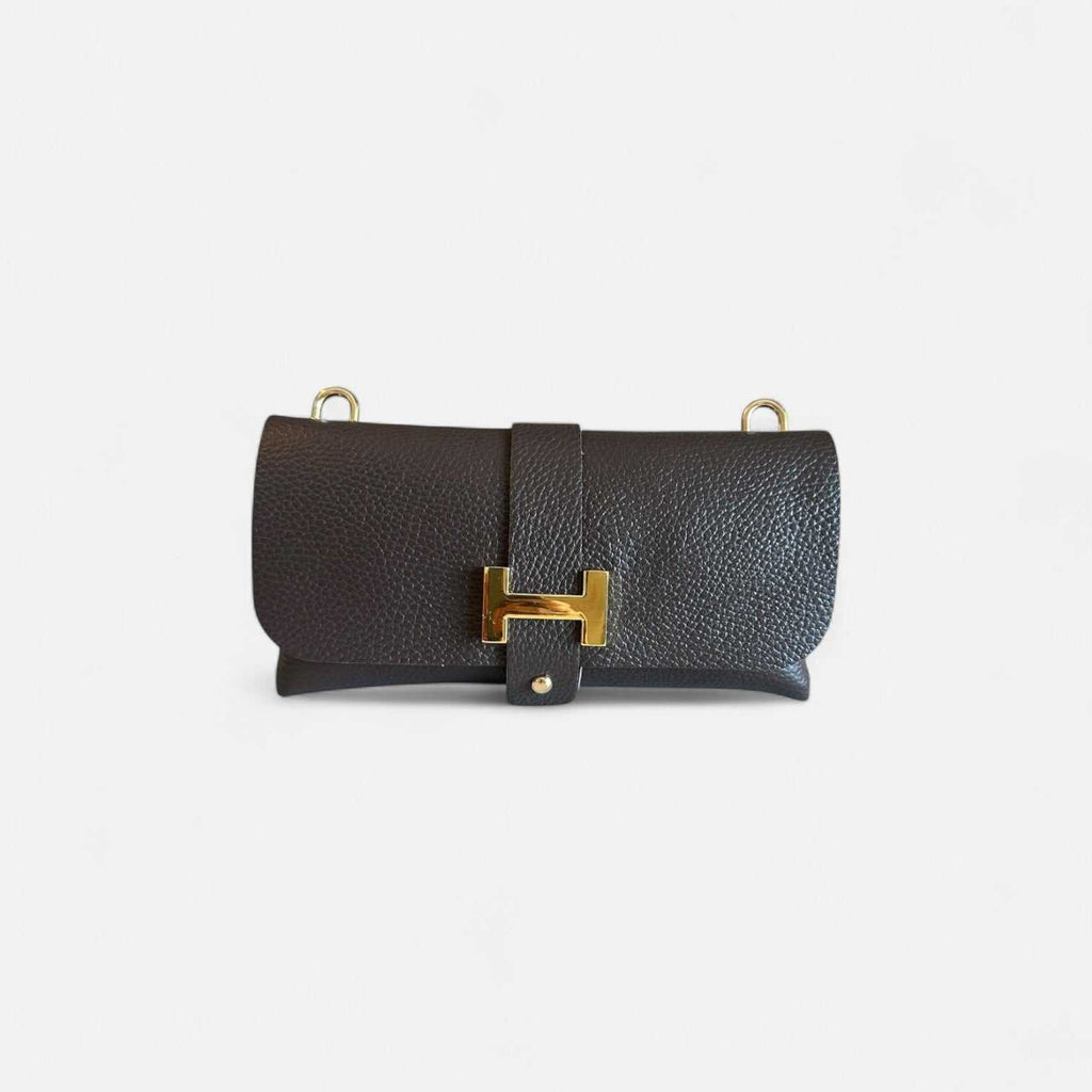 Cartera Nova de piel de vacuno con cremallera