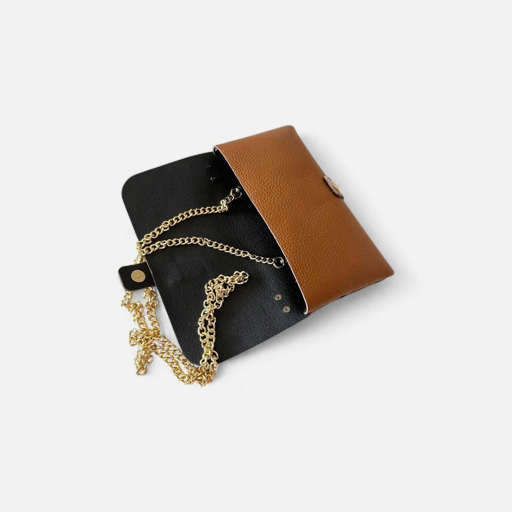 Cartera Nova de piel de vacuno con cremallera
