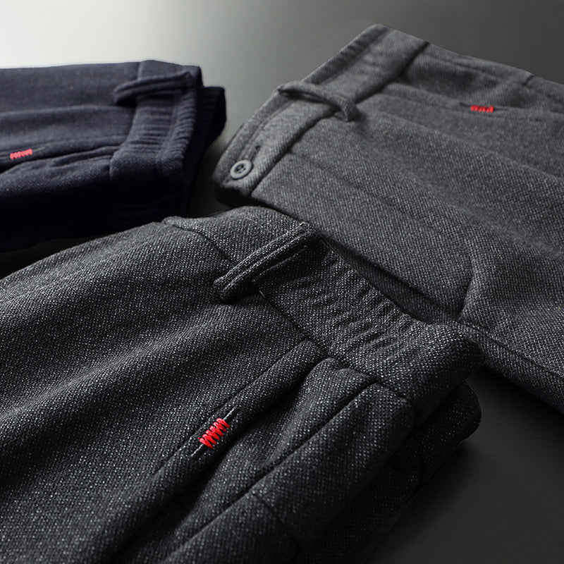 Pantalón de vestir slim fit elástico para hombre
