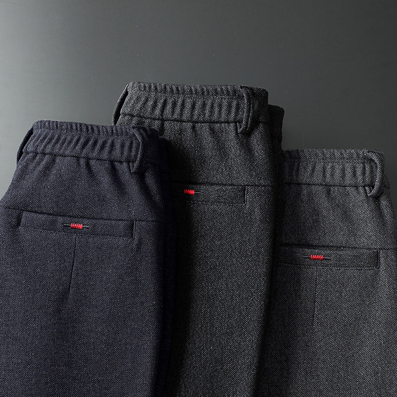 Pantalón de vestir slim fit elástico para hombre