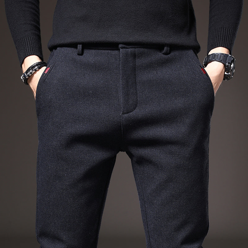 Pantalón de vestir slim fit elástico para hombre