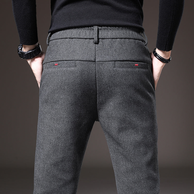Pantalón de vestir slim fit elástico para hombre