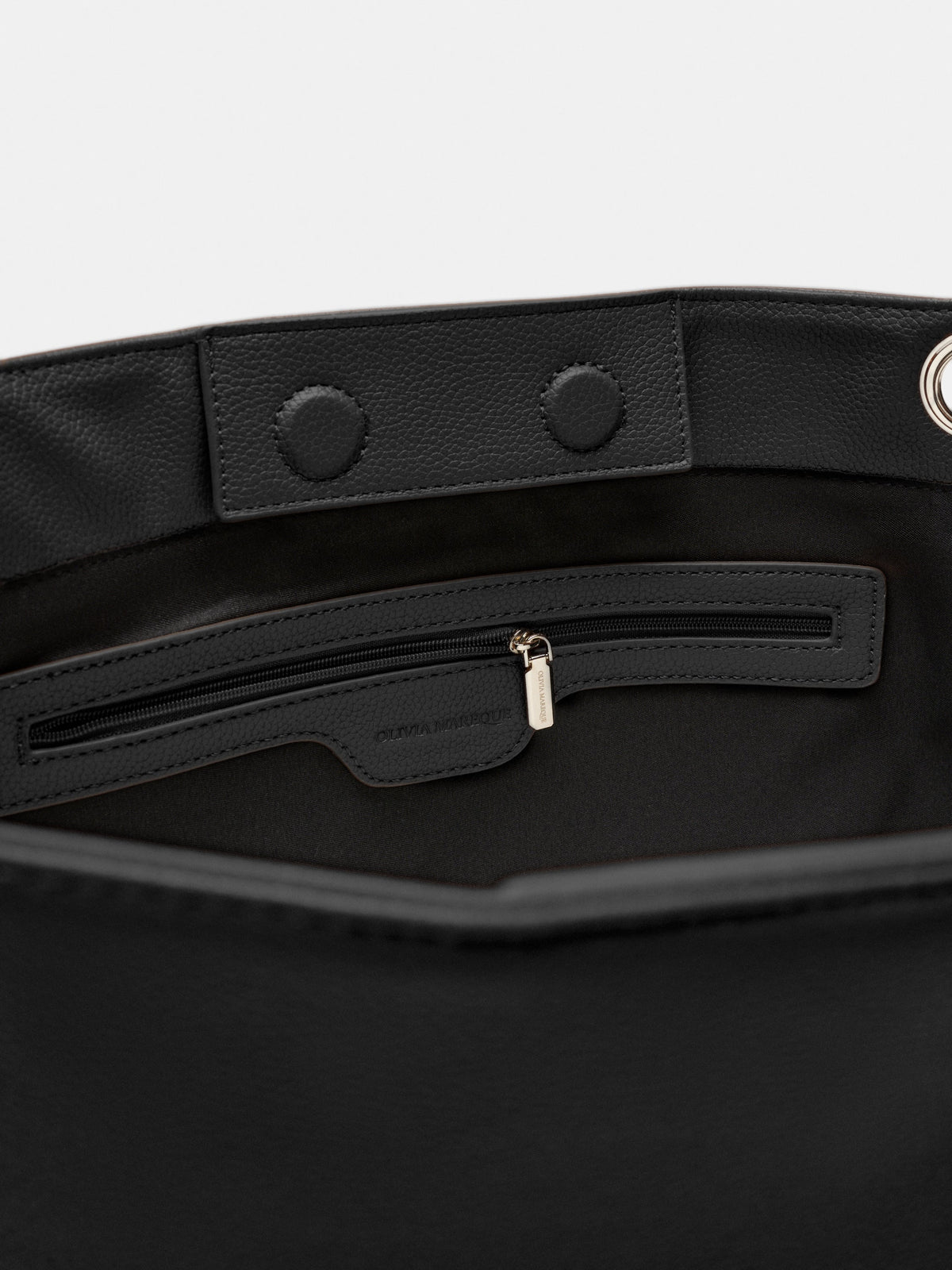 Petra Negro, bolso shopper estructurado de Olivia Mareque