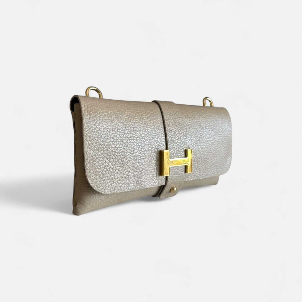 Cartera Nova de piel de vacuno con cremallera