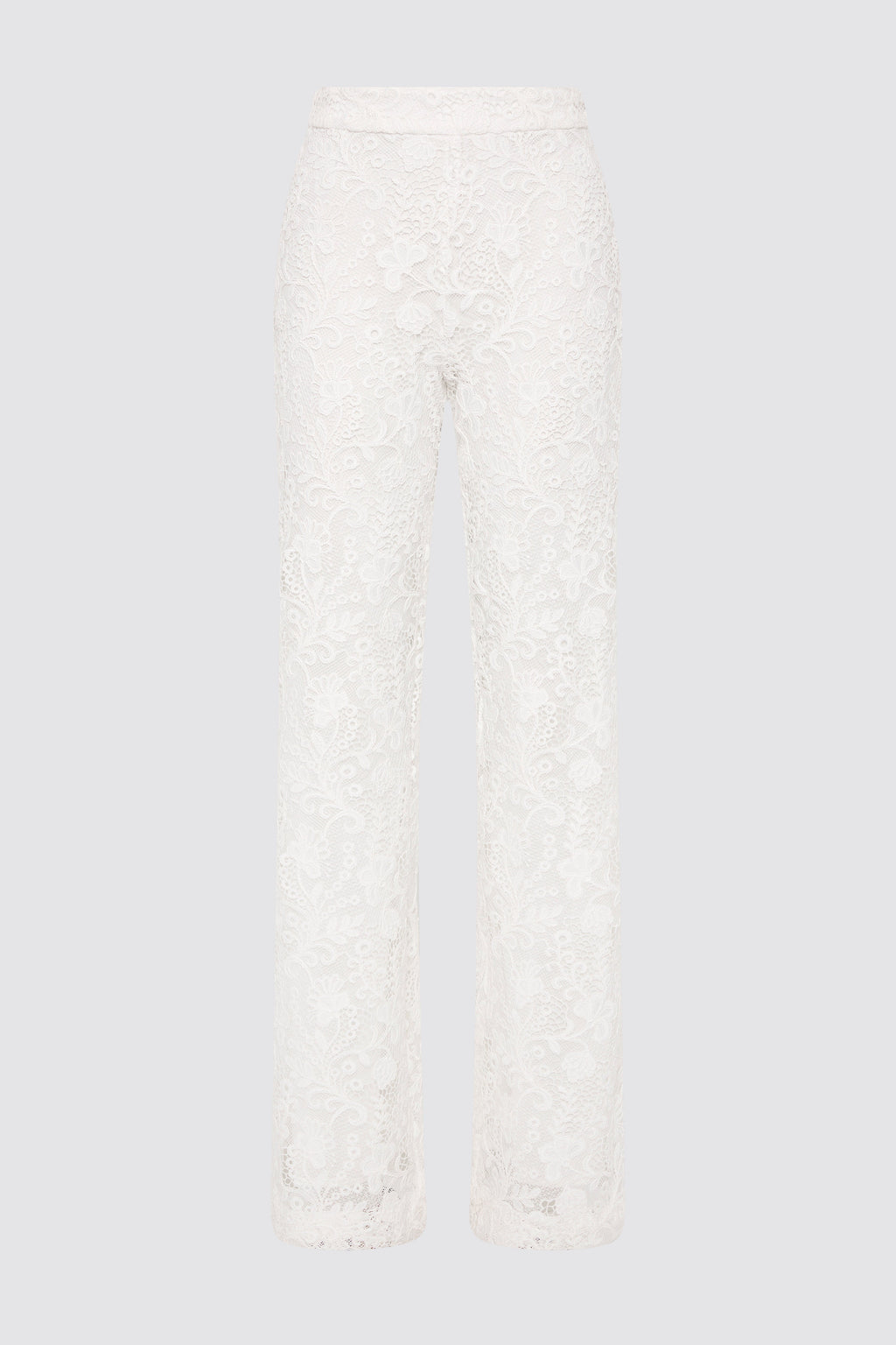 Pantalón largo acampanado Rana de encaje floral