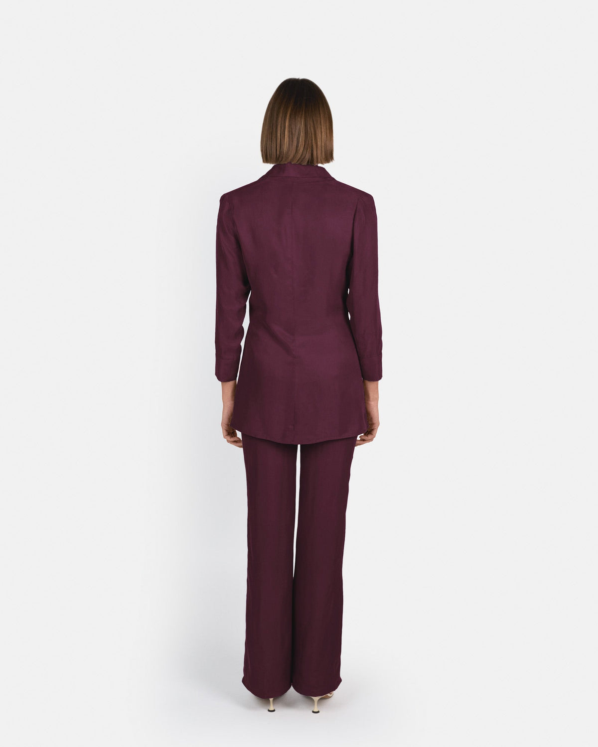 Pantalón Selene de tiro alto en cupro