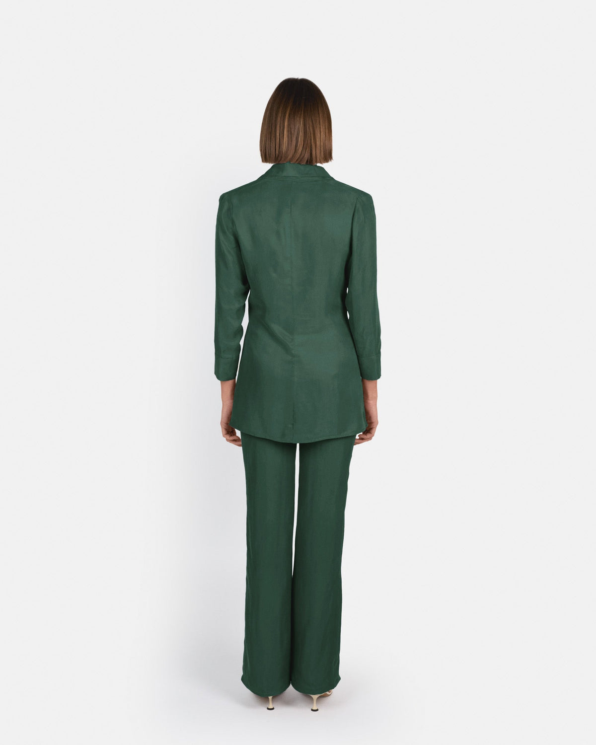 Pantalón Selene de tiro alto en cupro
