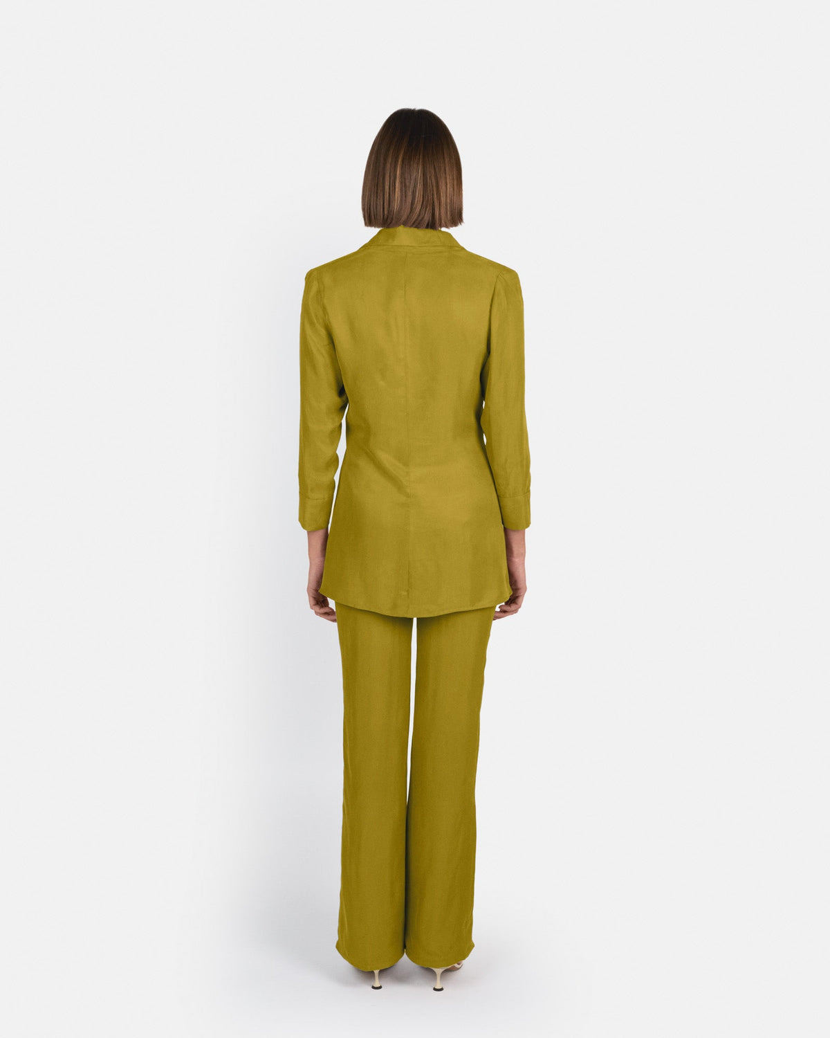 Pantalón Selene de tiro alto en cupro