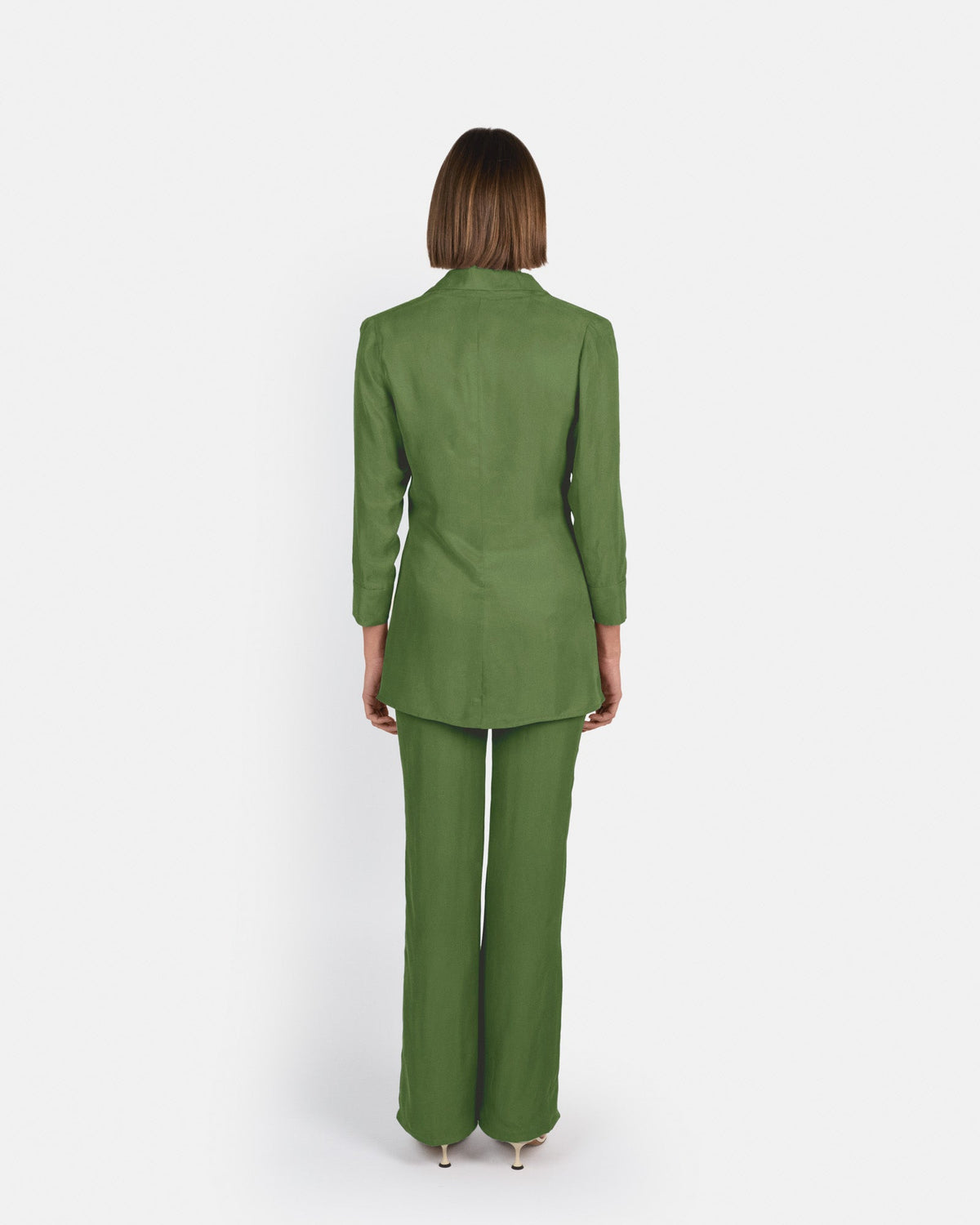 Pantalón Selene de tiro alto en cupro