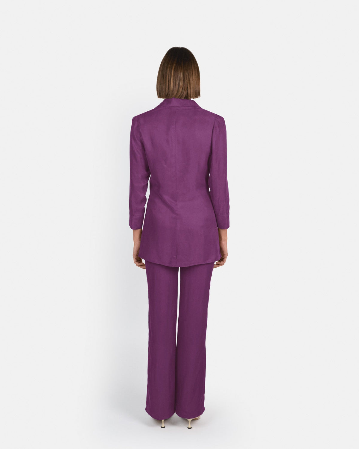 Pantalón Selene de tiro alto en cupro