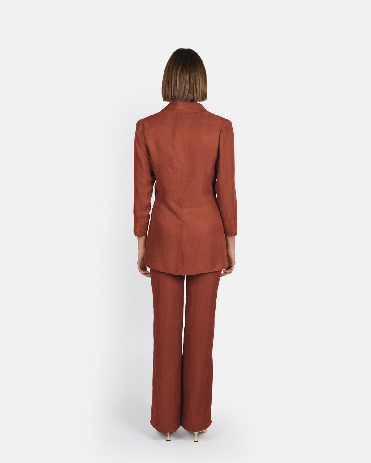 Pantalón Selene de tiro alto en cupro