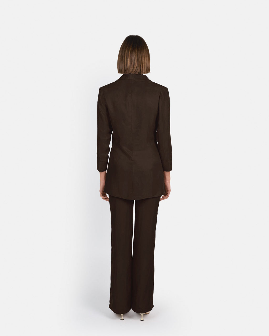 Pantalón Selene de tiro alto en cupro