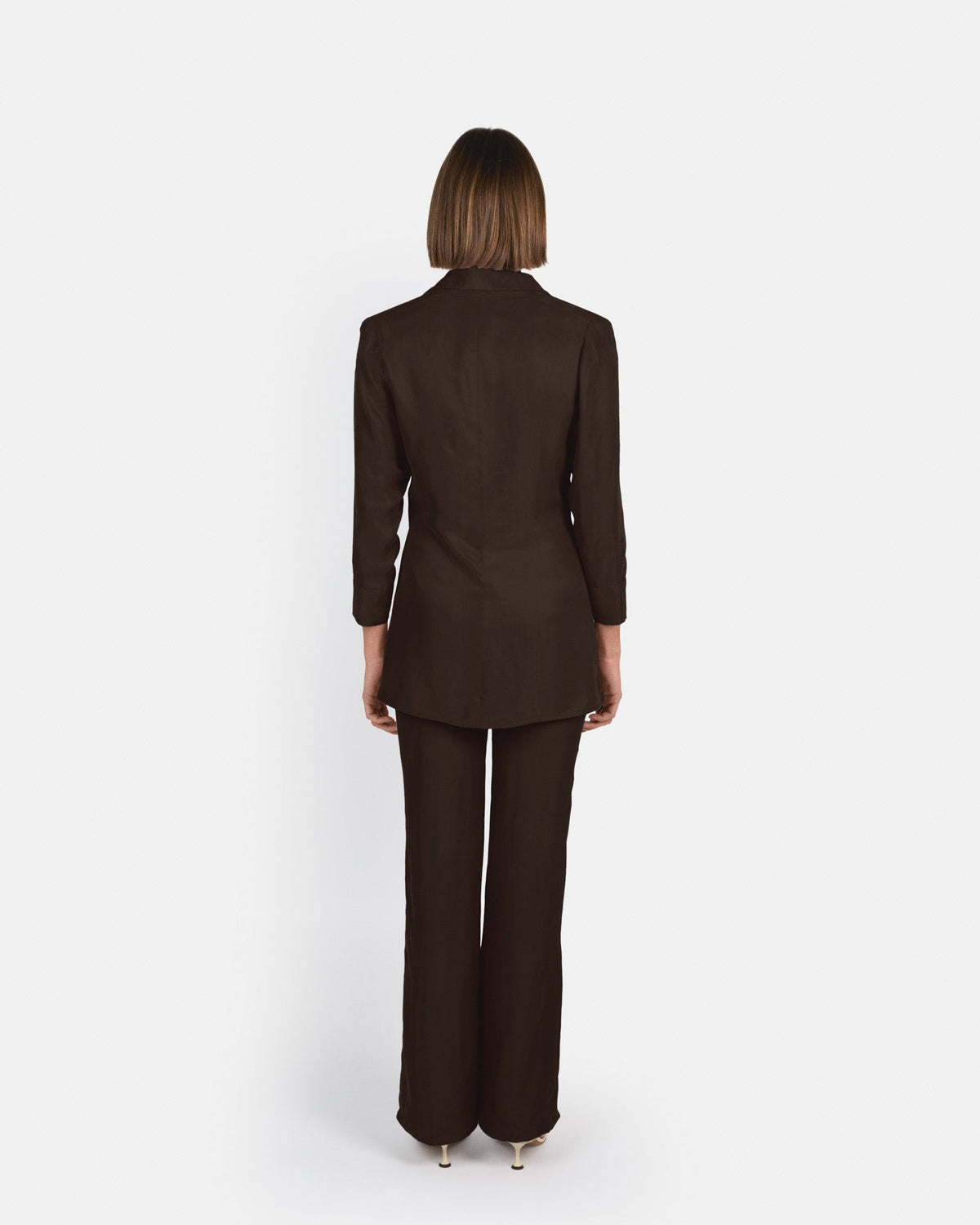 Pantalón Selene de tiro alto en cupro
