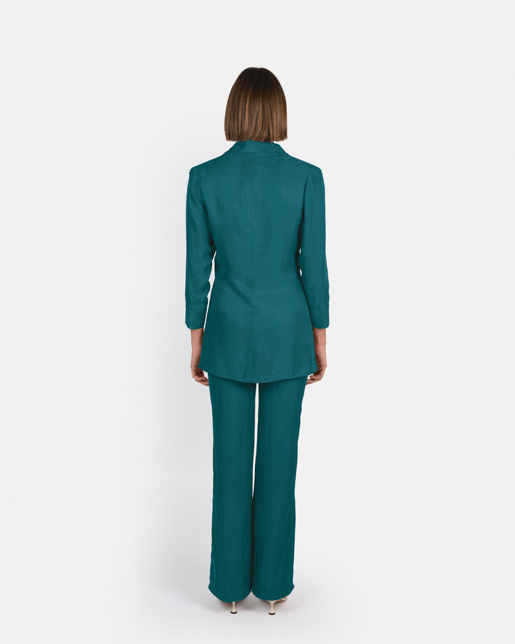 Pantalón Selene de tiro alto en cupro