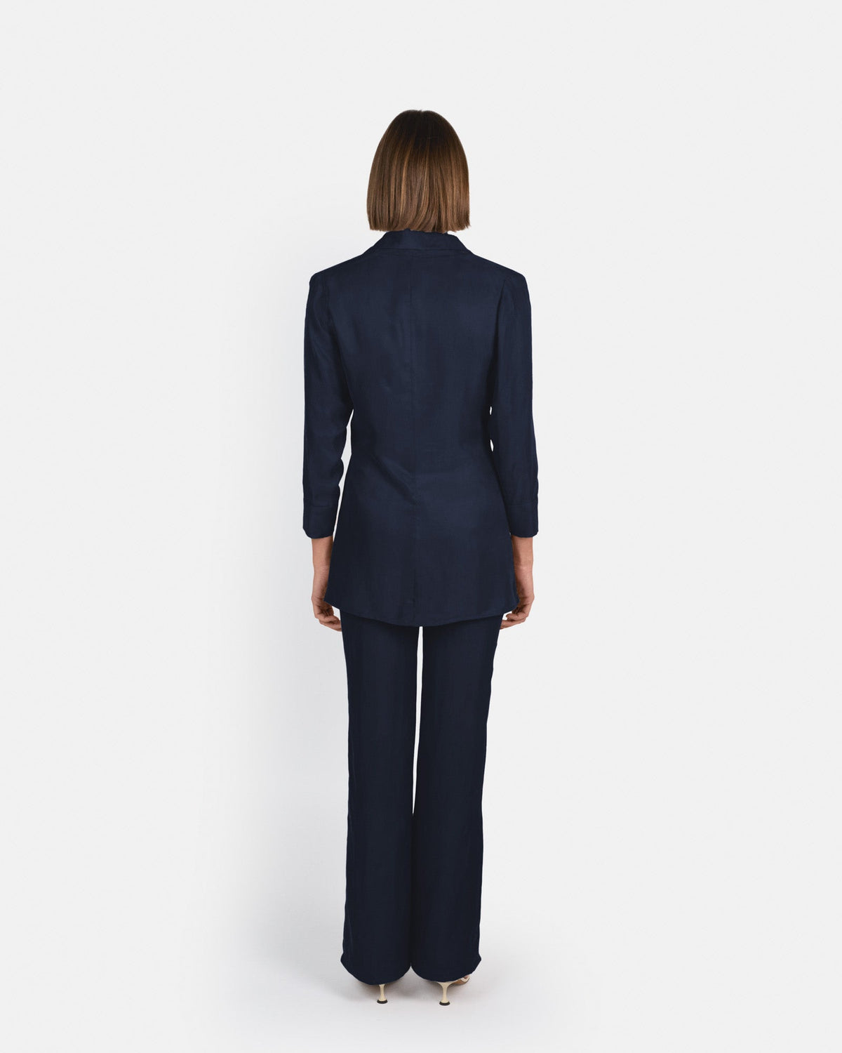Pantalón Selene de tiro alto en cupro