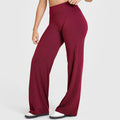 Pantalón de yoga para mujer con cintura alta y pierna ancha